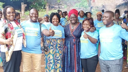 À TRAVERS UNE VISITE DE SES PROGRAMMES A SAVALOU : La D.e Codou Diaw de la Fondation Batonga salue le travail des mentors
