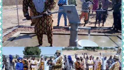 MALANVILLE/GRACE AU PROJET NIM&rsquo;DORA DE HELVETAS-BENIN : Le maire Guidami réceptionne deux forages équipés de pompe