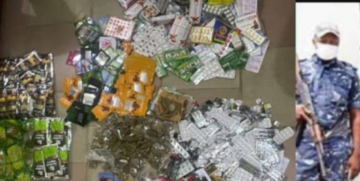 ABOMEY-CALAVI/LUTTE CONTRE LA COMMERCIALISATION DES BOISSONS EN SACHETS : 13 personnes interpellées au quartier Womè  .1 376 comprimés, 91 sachets de chanvre indien et plusieurs autres objets saisis