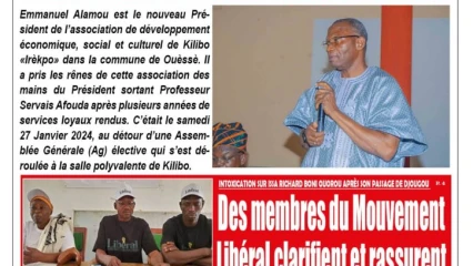 Parution du mardi 30 janvier 2024