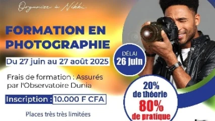 Opportunité au profit des jeunes de Nikki: le studio 9G et l&rsquo;Observatoire Dunia offrent une formation gratuite en photographie 