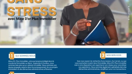 IMMOBILIER À PARAKOU : Le cabinet “Mine d&rsquo;Or Plus Immobilier” pour mettre fin à vos soucis