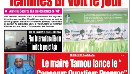 Parution du lundi 14 septembre 2020