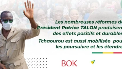 TOURNÉE NATIONALE DU CHEF DE L&rsquo;ÉTAT : Patrice Talon accueilli à Tchaourou
