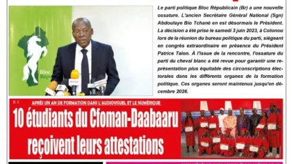 UNE DU LUNDI 5 JUIN 2023