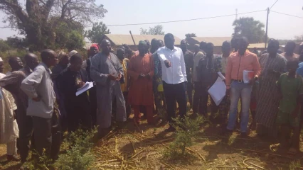 PROJETS DE CONSTRUCTION D’ADDUCTIONS D’EAU VILLAGEOISES DANS LA COMMUNE DE BANIKOARA : Sarako procède à la remise de site aux entreprises