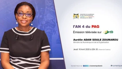 AN 4 DU PROGRAMME D&rsquo;ACTION DU GOUVERNEMENT : Le Mnd Aurélie Adam Soulé ce jeudi 16 avril à 20h 30 sur l&rsquo;ortb