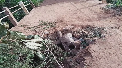 EFFONDREMENT DU PONT OUESSE-KILIBO :  Le maire Firmin Akpo invite les usagers à la vigilance