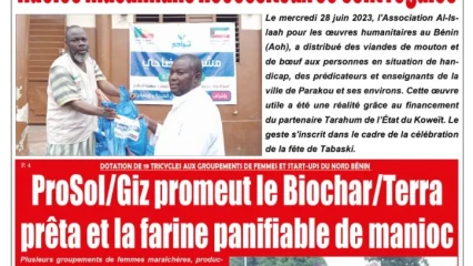 UNE DU JEUDI 29 JUIN 2023