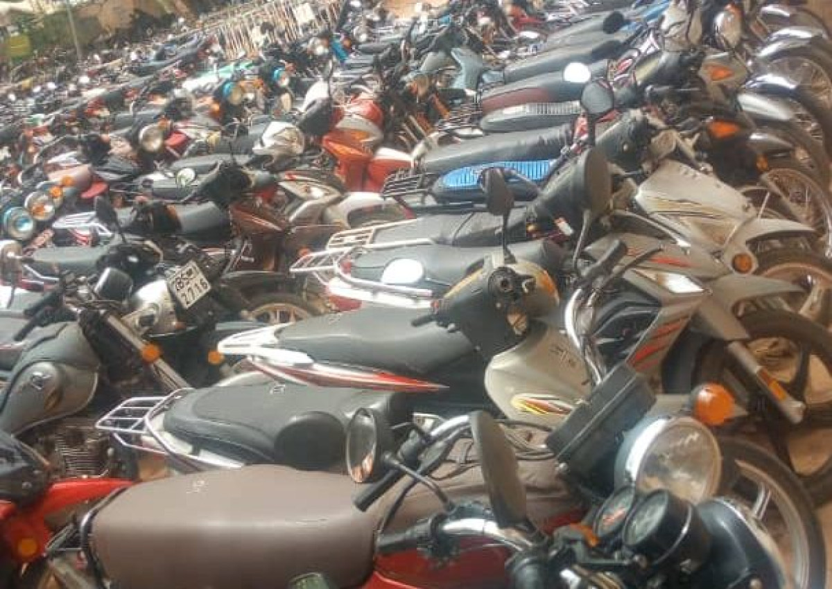DÉPARTEMENT DE L&rsquo;OUÉMÉ :  Plus de 30 motos saisies pour faute de pièces