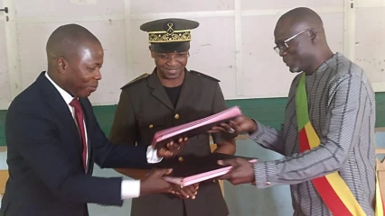 PARAKOU : Le Secrétaire Exécutif Hyacinthe Elégbédé installé  . Un vibrant hommage rendu au Sg sortant Félix N&rsquo;potcha