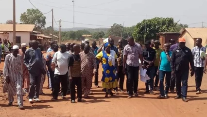 MISE EN ŒUVRE DU VOLET SOCIAL DU PAG : Les travaux de pavage de rues de Kalalé lancés