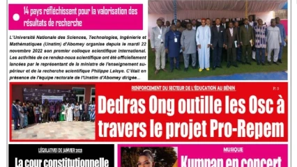 UNE DU MERCREDI 23 NOVEMBRE 2022