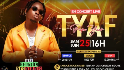 SHOWBIZ BÉNINOIS : Tyaf réunit les Djabis à Sahouè le 25 juin prochain