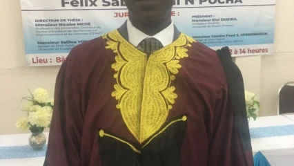 UNIVERSITÉ D&rsquo;ABOMEY-CALAVI : Félix N’Pocha Désormais Docteur en droit public