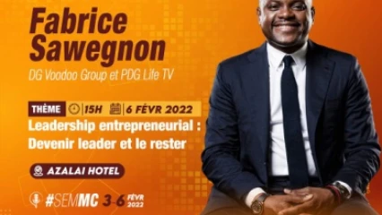 SEMAINE DES MASTER CLASS INTERNATIONAL À COTONOU : Devenir « leader et le rester » à l&rsquo;image de Fabrice Sawegnon . Rendez-vous le 6 février prochain à Azalaï Hôtel