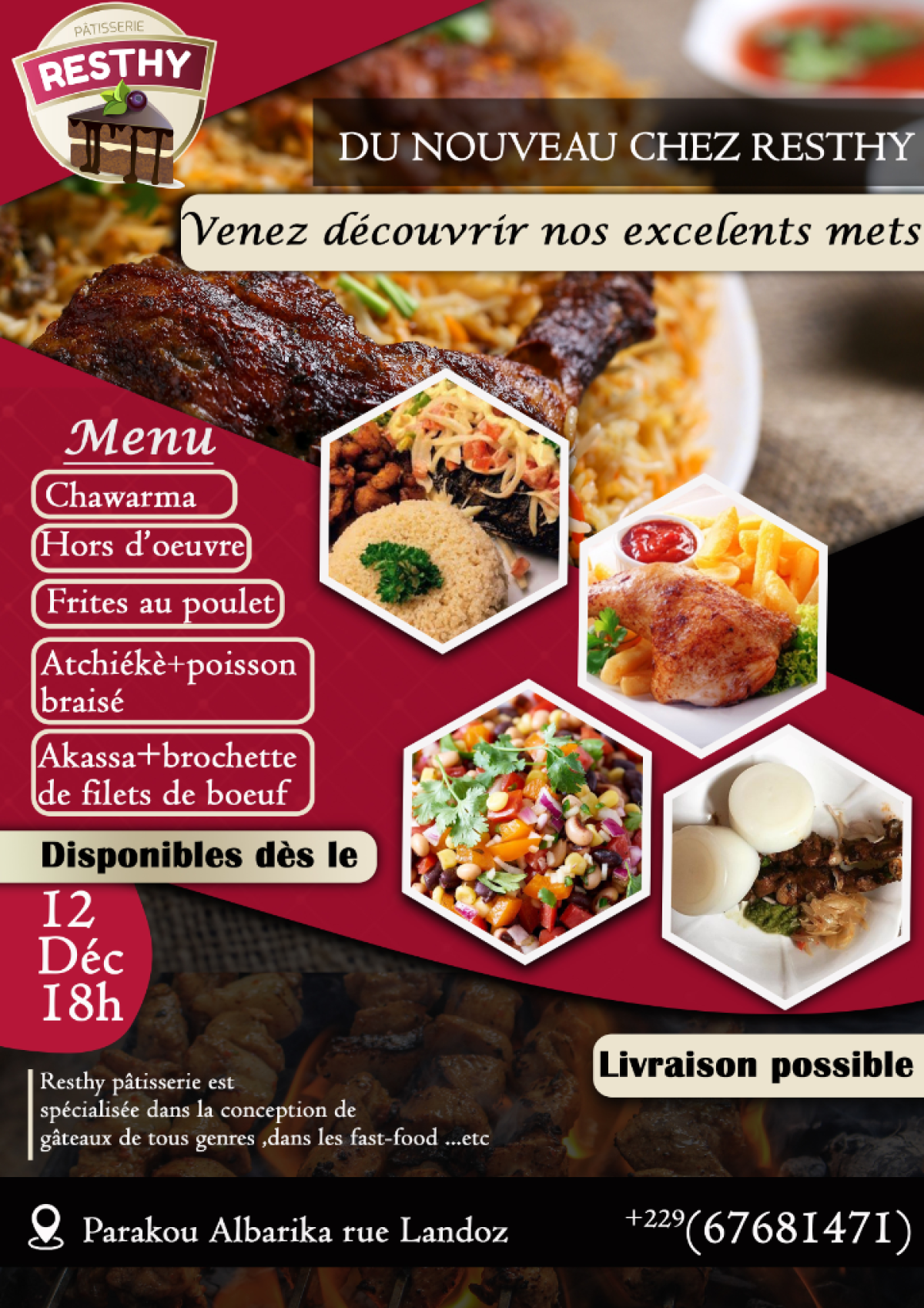 PARAKOU : Resthy pâtisserie a du nouveau pour vous!