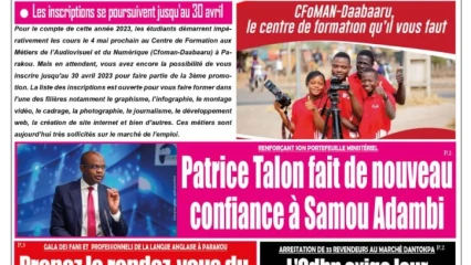 UNE DU MERCREDI 18 AVRIL 2023