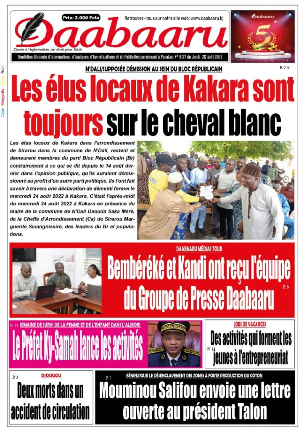 UNE DU JEUDI 24 AOÛT 2022