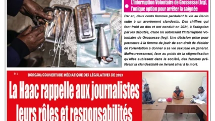 UNE DU VENDREDI 16 DÉCEMBRE 2022