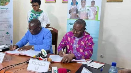 SIGNATURE D&rsquo;UN ACCORD-CADRE DE COOPÉRATION :  L&rsquo;Up et l&rsquo;Université Kdk pour une agriculture résiliente et durable     