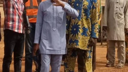 AMENAGEMENT DE L&rsquo;AXE GOGOUNOU-BAGOU : Le maire Seydou Tidjani apprécie l&rsquo;évolution des travaux