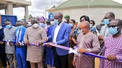 ACCES A L&rsquo;EAU POTABLE : Le ministre Adambi inaugure l&rsquo;ouvrage d’Abomey Calavi
