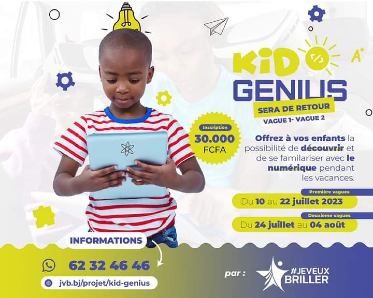 PARAKOU/POUR LA PERIODE DES VACANCES : L’association  »Je veux briller » offre des formations sur le numérique aux enfants