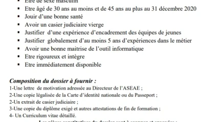 FOOTBALL : L’académie Sports-Etudes Afrique Espoirs Recrute deux entraîneurs