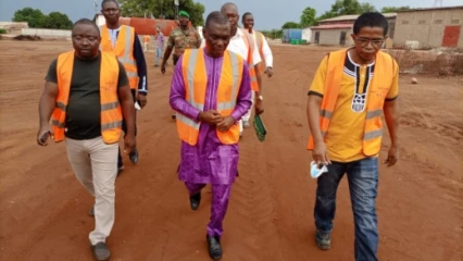 CONSTRUCTION DE L&rsquo;HÔPITAL DE ZONE DE TCHAOUROU ET DE LA ROUTE BÉTÉROU-TCHAOUROU-KASSOUALA : L&rsquo;He Bio Sounon Bouko satisfait de l&rsquo;évolution des travaux