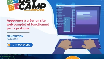 PARAKOU/INITIATION DES JEUNES AUX MÉTIERS DU NUMÉRIQUE : Géraud Aihonnou organise la 22ème édition du DevCamp . C&rsquo;est du 11 au 22 avril prochain à la ShineNation