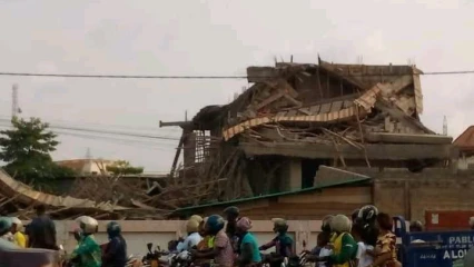 EFFONDREMENT D&rsquo;UN BÂTIMENT EN RECONSTRUCTION À ABOMEY-CALAVI : Plusieurs blessés enregistrés