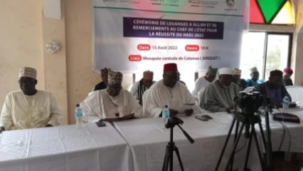 BÉNIN/RÉUSSITE DU HADJ 2022 : Le comité d&rsquo;organisation salue les efforts du président Talon