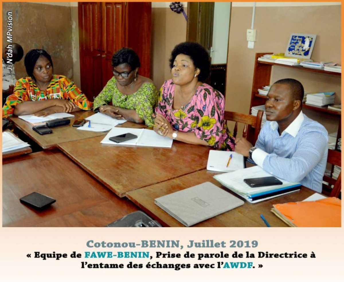 PARTENARIAT ENTRE AWDF ET l’ONG FAWE-BENIN : Les fructueuses collaborations d&rsquo;une dizaines années présentées