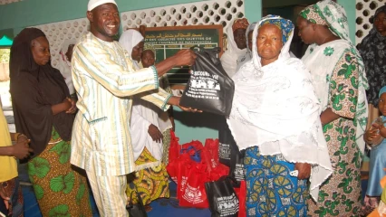 FÊTE DE RAMADAN À NATITINGOU : L&rsquo;Ong Secours Vie fait don de vivres aux fidèles musulmans
