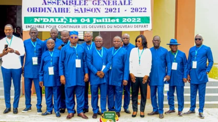 ASSEMBLÉE GÉNÉRALE ORDINAIRE STATUTAIRE DE LA FBF DANS LE BORGOU : Une première, N&rsquo;Dali et Francis Gbian honorés  .Les dates de la saison 22-23 connues