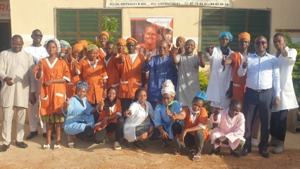 DANS LE CADRE DU SUIVI-EVALUATION DU PROJET PAVRIB : L&rsquo;entreprise Amdagri reçoit une mission de l&rsquo;Auf et de l&rsquo;Abevrit 