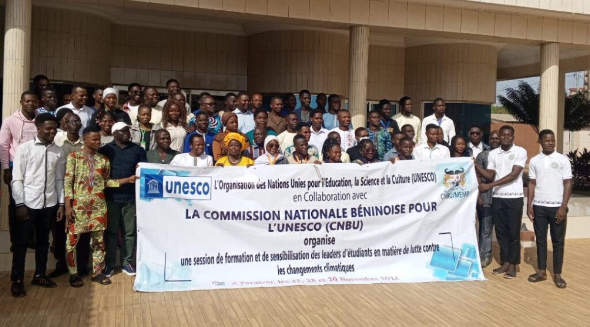 Lutte contre les changements climatiques au Bénin  :  L&rsquo;Unesco renforce les capacités des leaders d&rsquo;étudiants