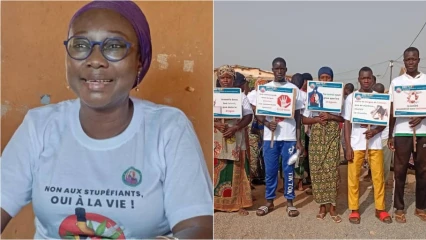 Gamia/À travers son ong fejeb: Dr Jamillah Kissira Faladé efface les stupéfiants de la tête des jeunes