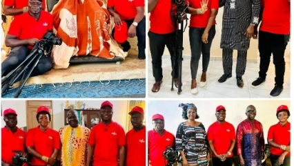 BÉNIN DAABAARU TOUR 4 : Le périple démarre par les bénédictions de l’empereur de Nikki – N&rsquo;Dali, Pèrèrè, Nikki ont reçu l&rsquo;équipe conduite par Bok