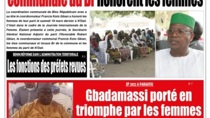 UNE DU LUNDI 21 MARS 2022