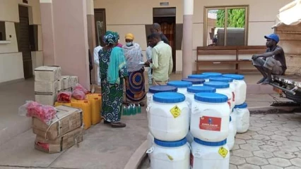 LUTTE CONTRE LE CORONAVIRUS A N’DALI :  L’exécutif communal réceptionne des matériels sanitaires