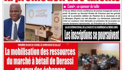 UNE DU VENDREDI 20 JANVIER 2023