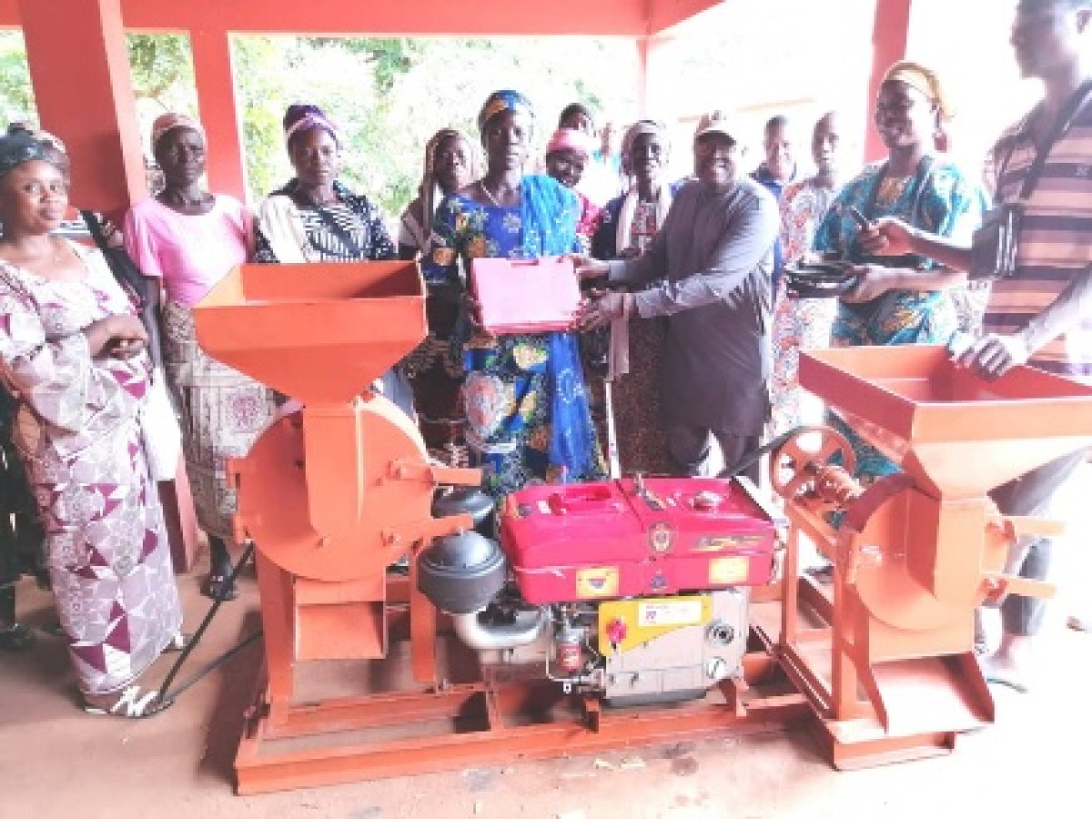 Production mécanisée du beurre de karité à Pehunco: les groupements de Bouérou Gourou et Gbéba équipés