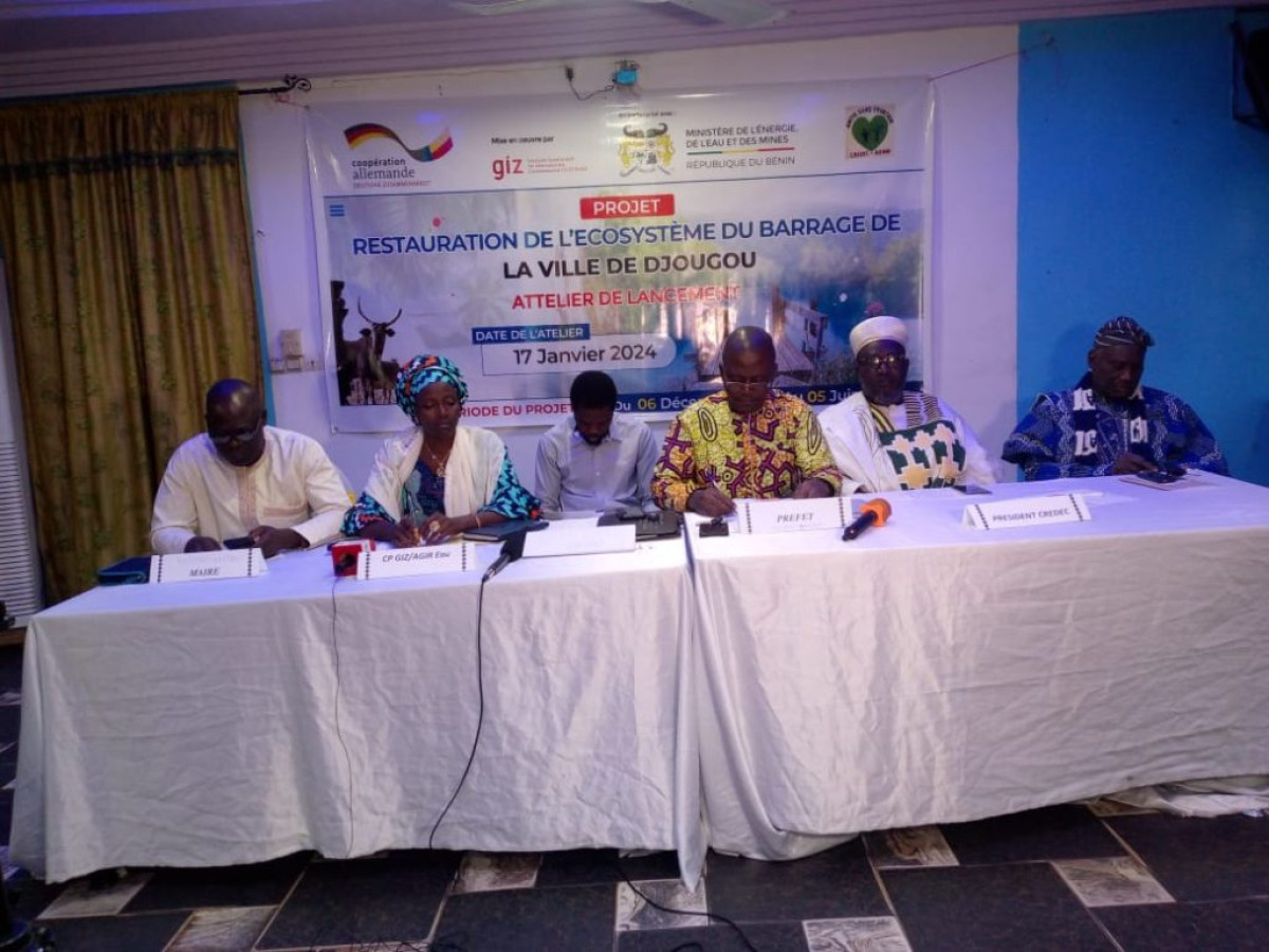 DONGA : L&rsquo;Ong Credec Bénin lance un projet pour restaurer le barrage de Djougou
