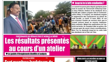 UNE DU VENDREDI 17 MARS 2023