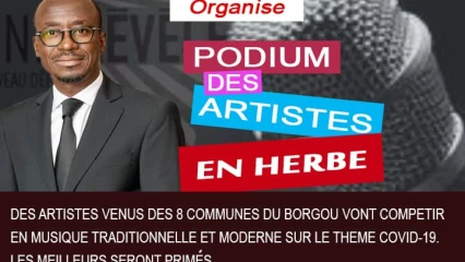 PODIUM DES ARTISTES EN HERBE À NIKKI : L&rsquo;Ambianceur Aziz Touré invité le 5 décembre prochain