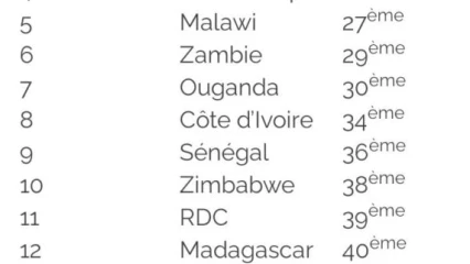 GESTION EFFICACE DU CORONAVIRUS EN AFRIQUE :   Le Rwanda et le Togo en tête du peloton  . Voici le classement complet