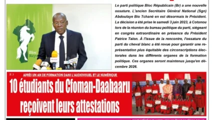 UNE DU LUNDI 5 JUIN 2023