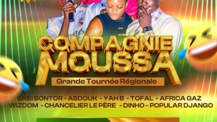 À travers des spectacles de fou rire dans le septentrion: la Compagnie Moussa en tournée dès le 19 décembre